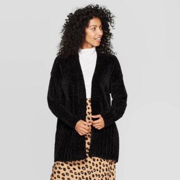 Sweaters | A New Day Black Chenille 